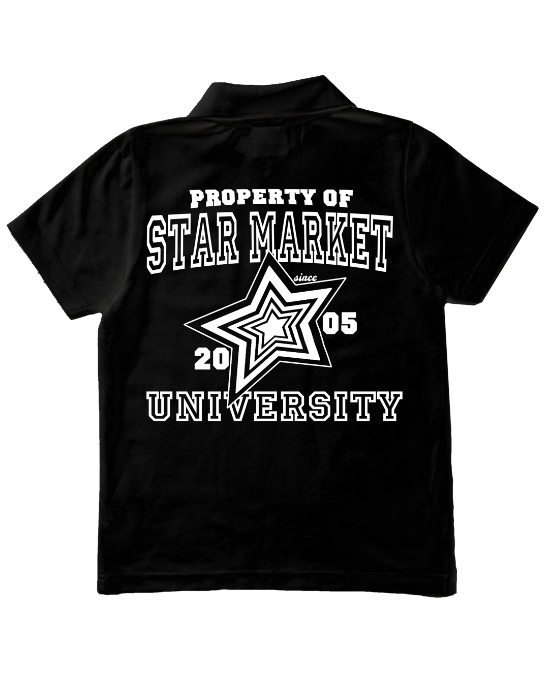 SMU STAR FLAG POLO (BLACK)