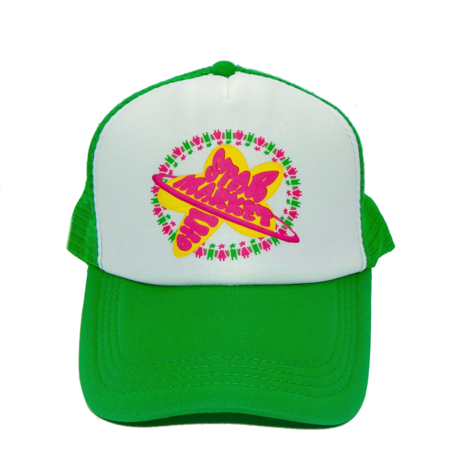 GREEN Star World Trucker Hat